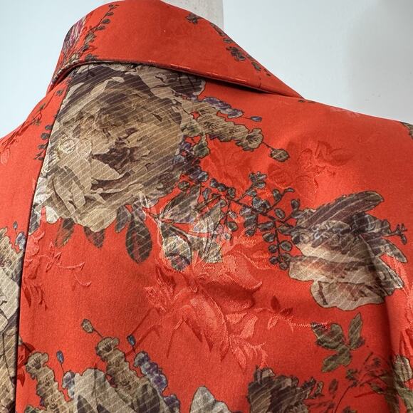 Preen by Thornton Bregazzi Floral Jacquard Blazer Red Bouquet M Avant Garde NWT - Picture 8 of 11